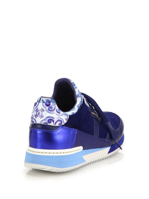 dolce gabbana patent leather blue sneakers|Dolce & Gabbana sneakers women's sale.